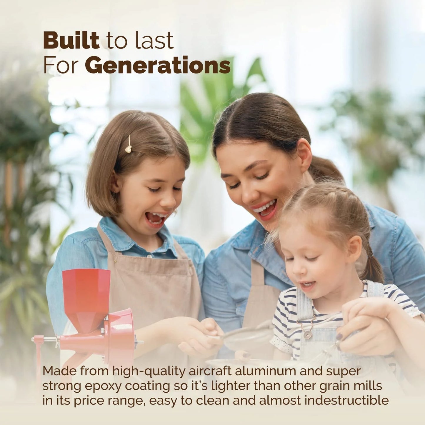 WonderMill Manual Grain Mill Grinder