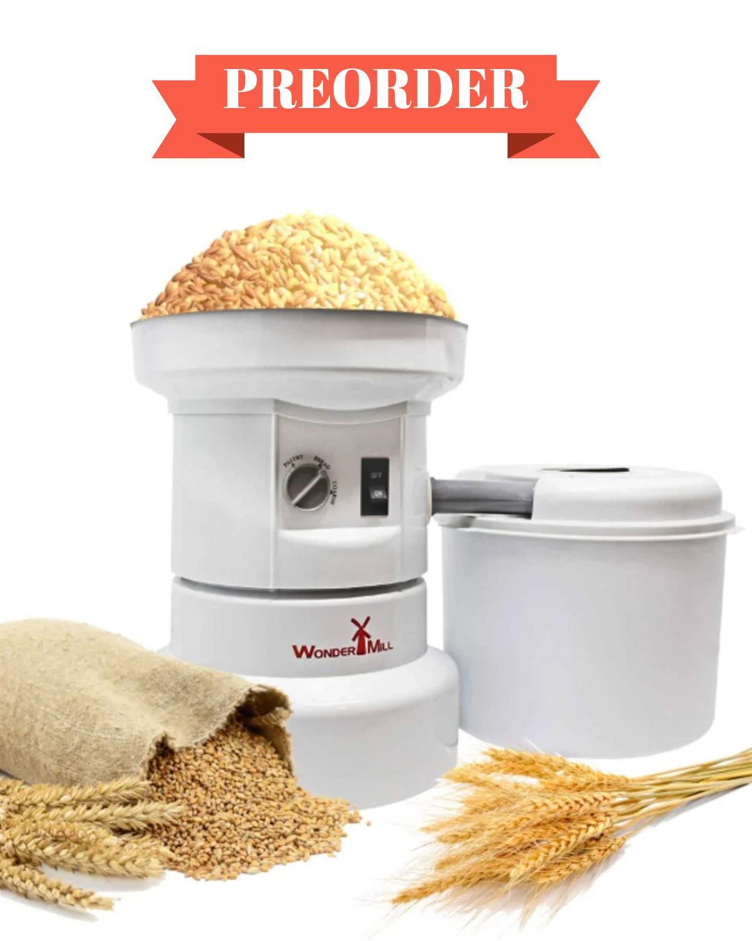 WonderMill Electric Grain Mill World's #1 Rated Electric Grain Mill Grinder